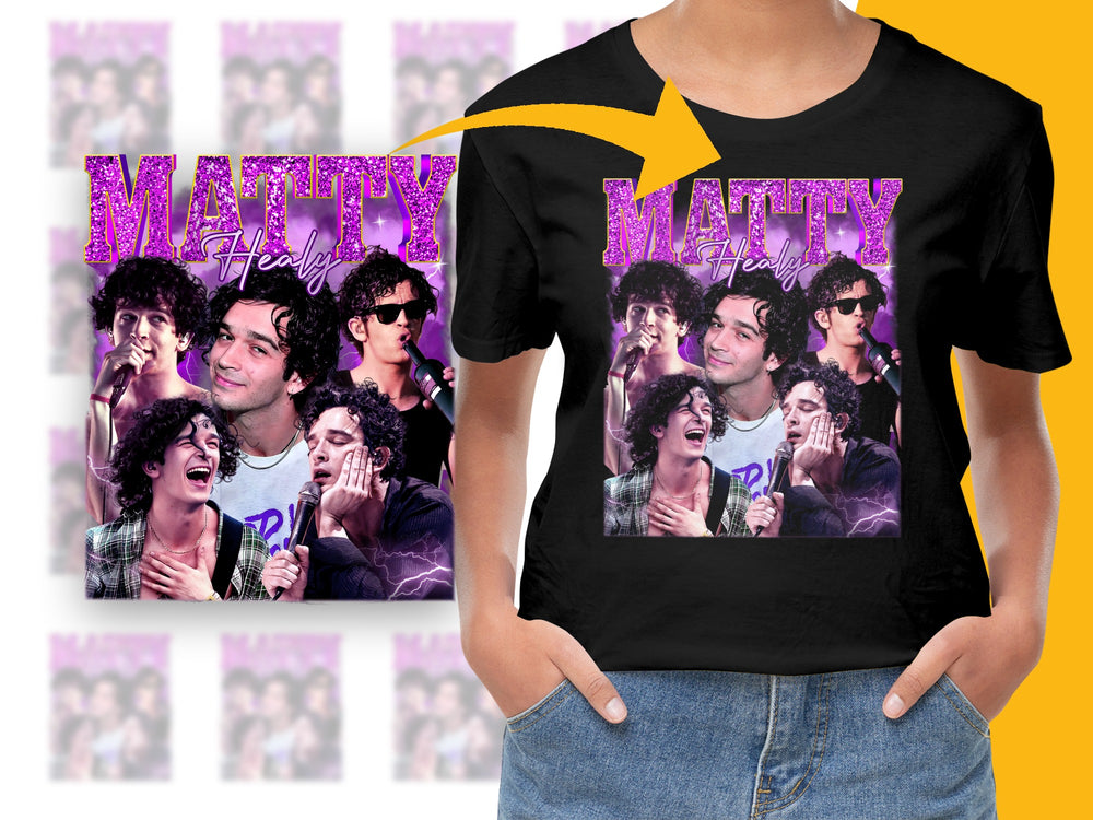 Matty Healy Fan T-Shirt, Unisex Pop Music Tee, Graphic Band Shirt, Concert Merch, Retro Style Top