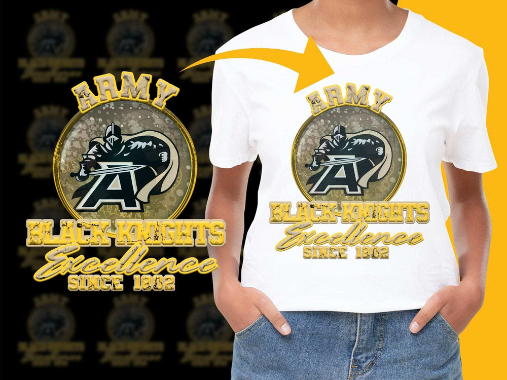 Army Black Knights T-Shirt, Excellence Since 1892, Military Academy Graphic Tee, Patriotic Casual Wear