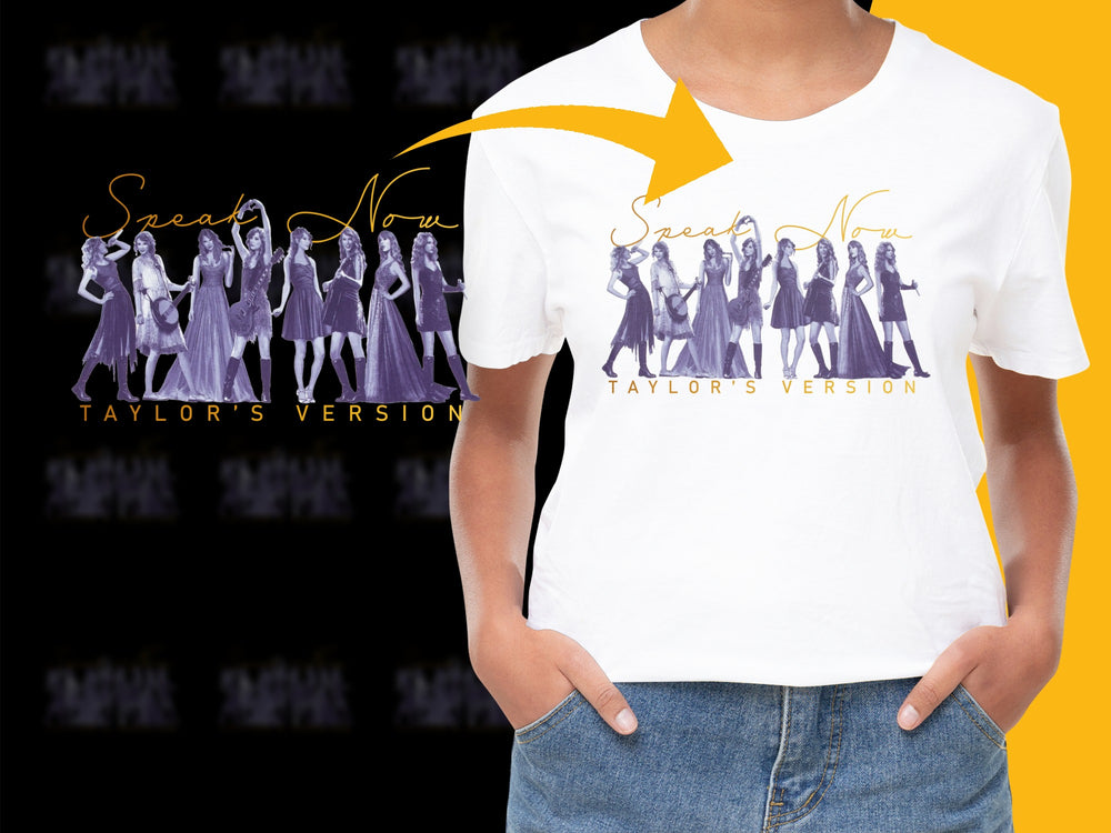 Taylor's Version Speak Now Inspired Graphic T-Shirt, Unisex Pop Music Tee, Fan Apparel, Trendy Concert Outfit
