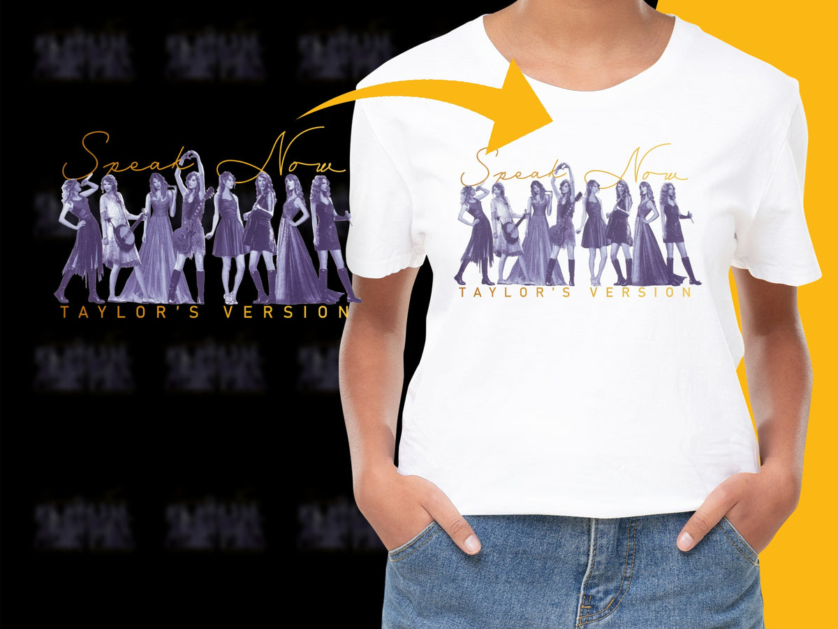 Taylor's Version Speak Now Inspired Graphic T-Shirt, Unisex Pop Music Tee, Fan Apparel, Trendy Concert Outfit