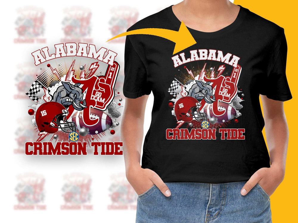 Alabama Crimson Tide T-Shirt, College Football Tee, SEC Team Apparel, Fan Gift