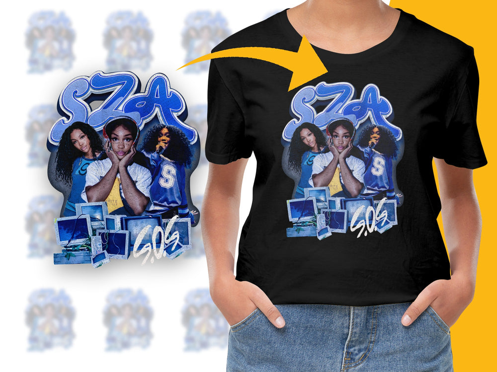 SZA Fan T-Shirt, Custom Graphic Tee, Women's Hip Hop Music Shirt, Trendy Concert Outfit, Casual Streetwear Top, Unique Gift Idea