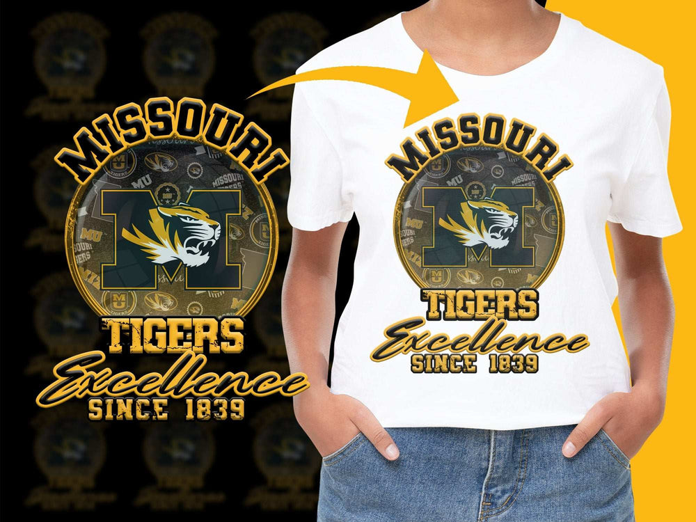 Missouri Tigers Excellence T-Shirt, Vintage Sports Fan Apparel, Since 1839 Graphic Tee, College Football Fashion, Unisex Clothing Gift