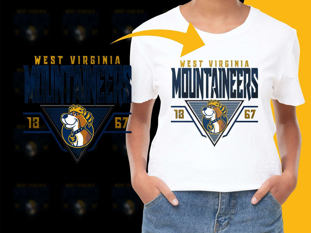 West Virginia Mountaineers Graphic T-Shirt, Vintage Style College Sports Tee, Unisex Casual Wear