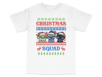 Load image into Gallery viewer, Christmas Squad T-Shirt, Cute Cartoon Characters, Festive Holiday Apparel, Winter Fashion Kids and Adults
