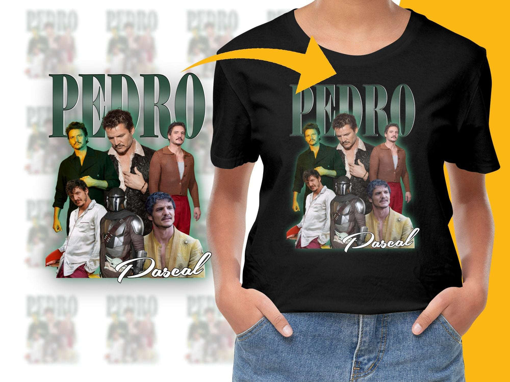 Pedro Pascal Fan T-Shirt, Unique Graphic Tee, Pop Culture Apparel, Gift for TV Show Lovers