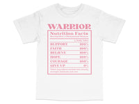 Load image into Gallery viewer, Warrior Nutrition Facts T-Shirt - Inspirational Quote, Motivational Gift, Women's Empowerment Tee