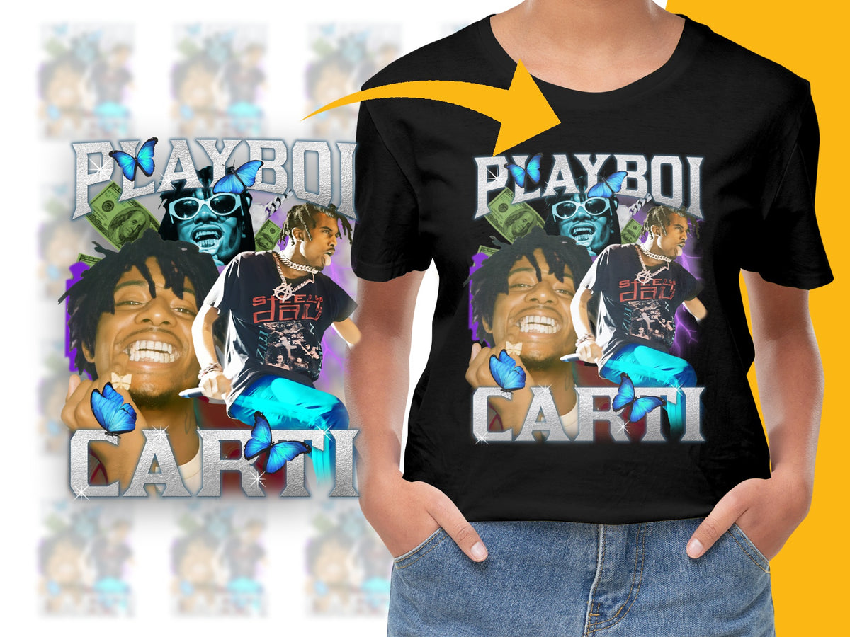 Playboi Carti Graphic T-Shirt, Hip Hop Music Artist Tee, Cool Streetwear Fashion, Trendy Pop Culture Cotton Shirt