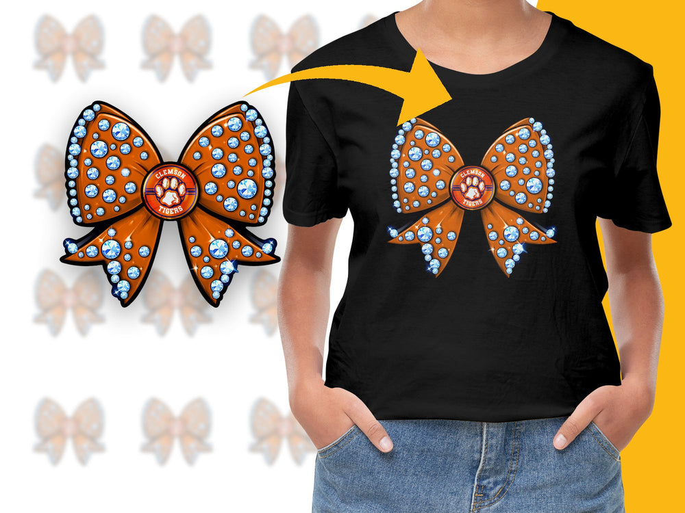 Unique Butterfly Graphic T-Shirt, Sparkling Gemstones Design, Trendy Black Tee, Fashionable Casual Wear