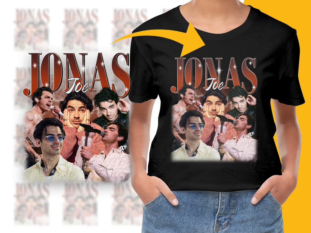 Vintage Jonas Band Graphic T-Shirt, Retro Pop Music Tee, Classic Boy Band Fan Shirt, Trendy Concert Apparel