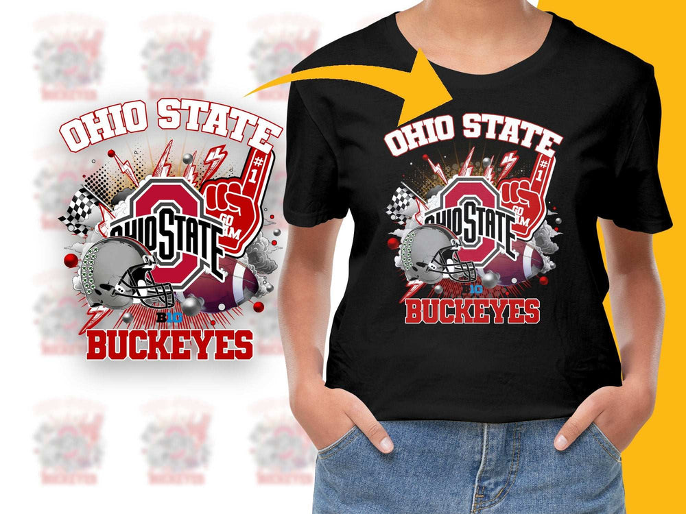 Ohio State Buckeyes T-Shirt, College Football Fan Apparel, Graphic Tee, Sports Merchandise
