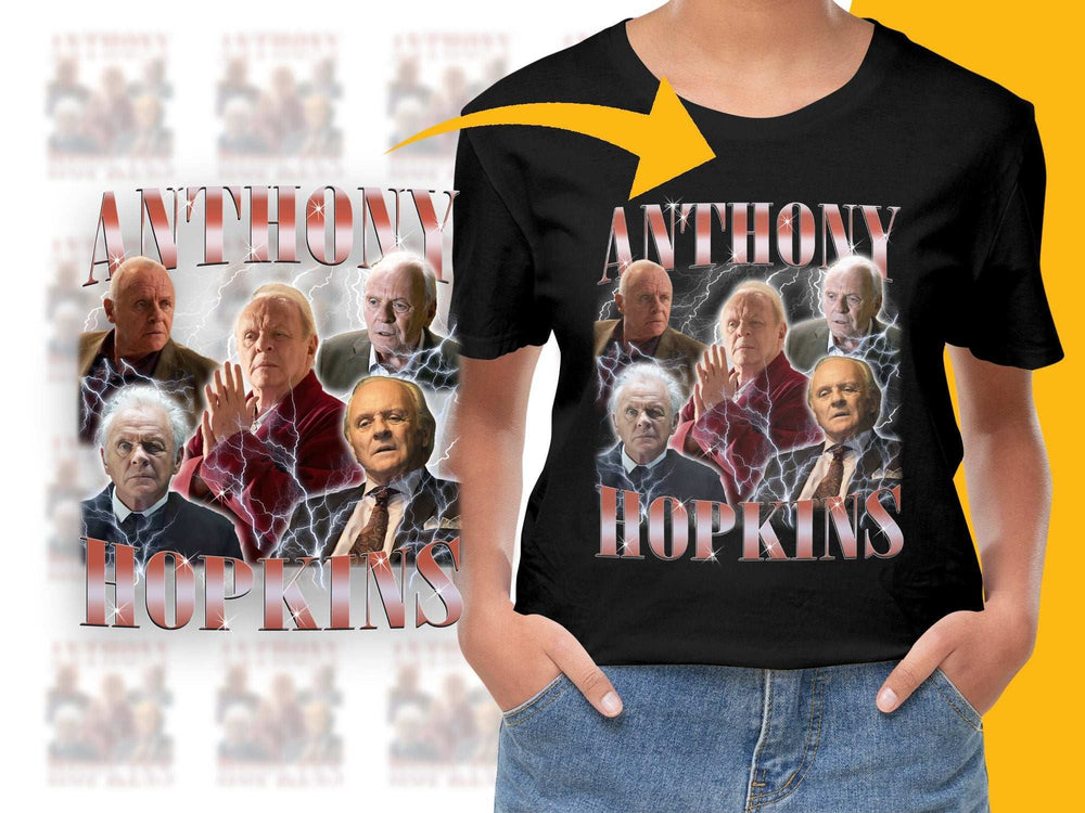 Anthony Hopkins Graphic T-Shirt, Famous Actor Print Tee, Movie Star Fan Gift, Unisex Clothing
