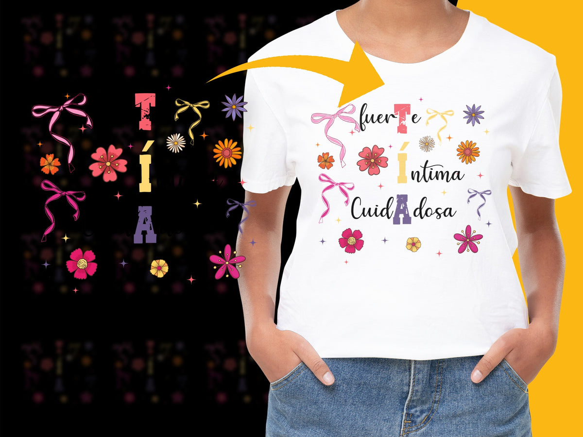 Women's Floral Graphic T-Shirt, Colorful Summer Flowers, Casual Cotton Tee, Stylish Feminine Top