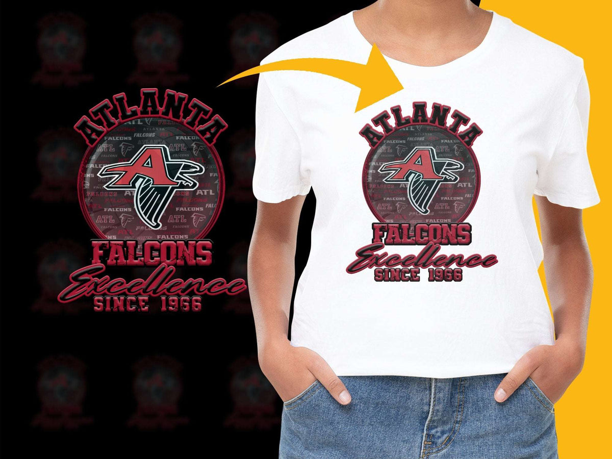 Atlanta Falcons T-Shirt, Excellence Since 1965, Vintage Logo, Sports Fan Apparel, ATL Pride Tee, Unisex White Shirt