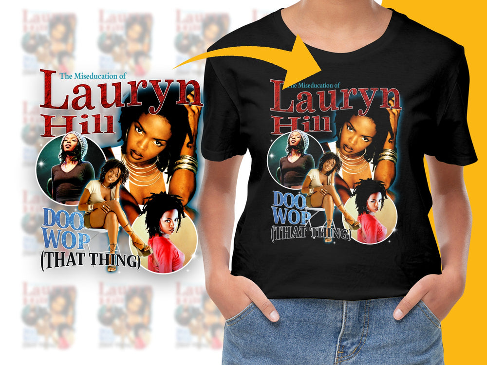 Lauryn Hill T-Shirt, Vintage 90s Hip Hop Tee, Doo Wop Music Fan, Iconic Album Cover Art, Unisex Fashion Top, Gift for Music Lovers
