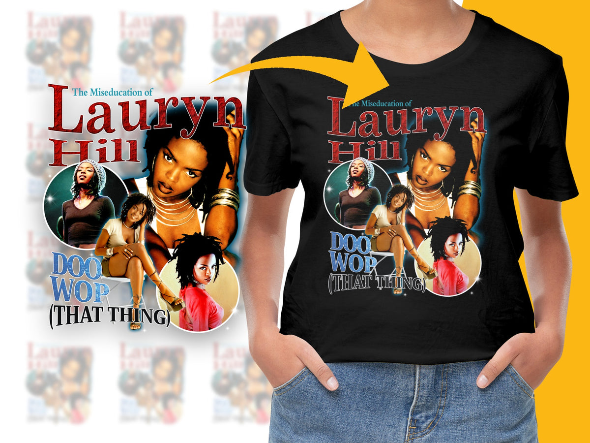 Lauryn Hill T-Shirt, Vintage 90s Hip Hop Tee, Doo Wop Music Fan, Iconic Album Cover Art, Unisex Fashion Top, Gift for Music Lovers
