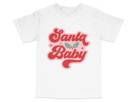 Load image into Gallery viewer, Santa Baby Graphic T-Shirt, Cute Christmas Casual Tee, Festive Holiday Apparel for Women and Men
