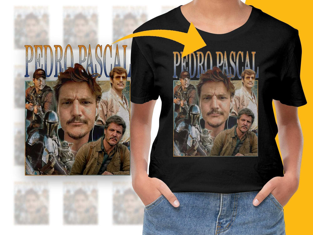 Pedro Pascal Graphic T-Shirt, Movie Inspired, Actor Fan Tee, Unisex Clothing