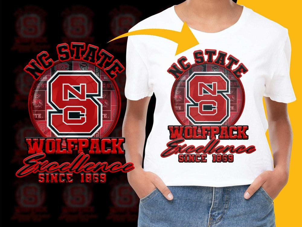 NC State Wolfpack T-Shirt, Excellence Since 1859, College Sports Apparel, Unisex White Tee