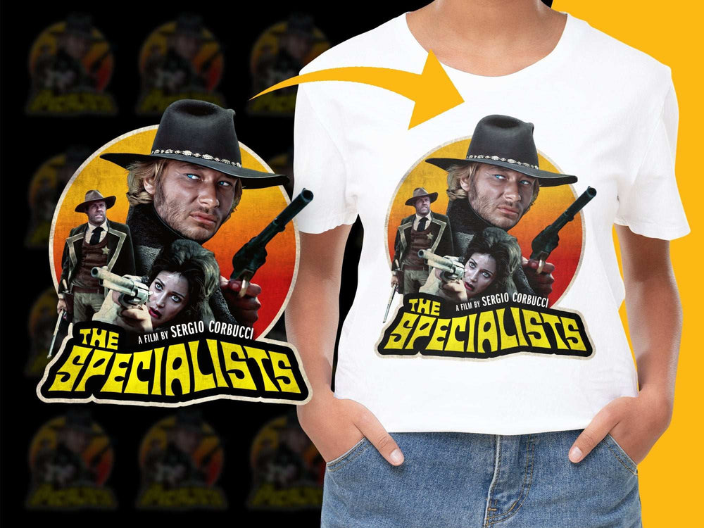 Vintage Western Movie T-Shirt, The Specialists, Sergio Corbucci Film Graphic Tee, Classic Cinema Apparel, Retro Film Fan Gift