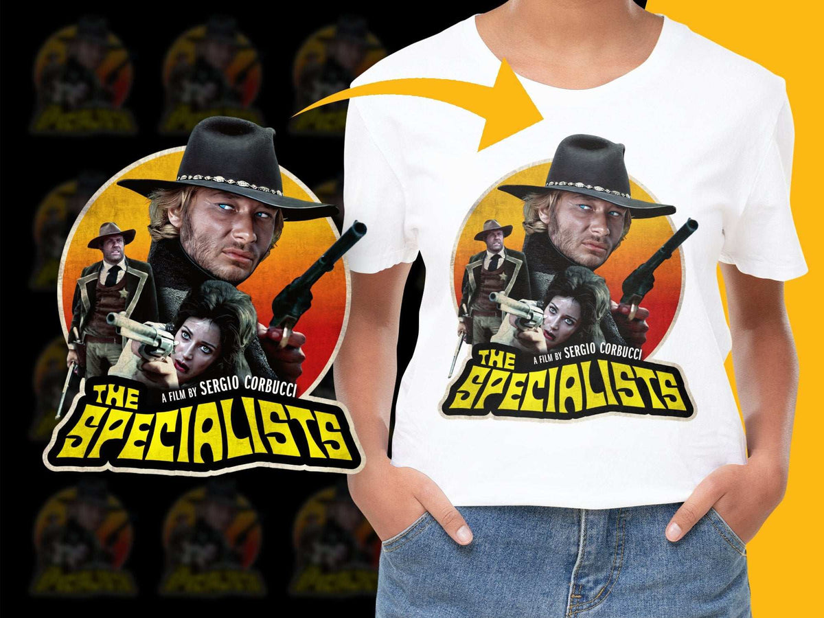 Vintage Western Movie T-Shirt, The Specialists, Sergio Corbucci Film Graphic Tee, Classic Cinema Apparel, Retro Film Fan Gift