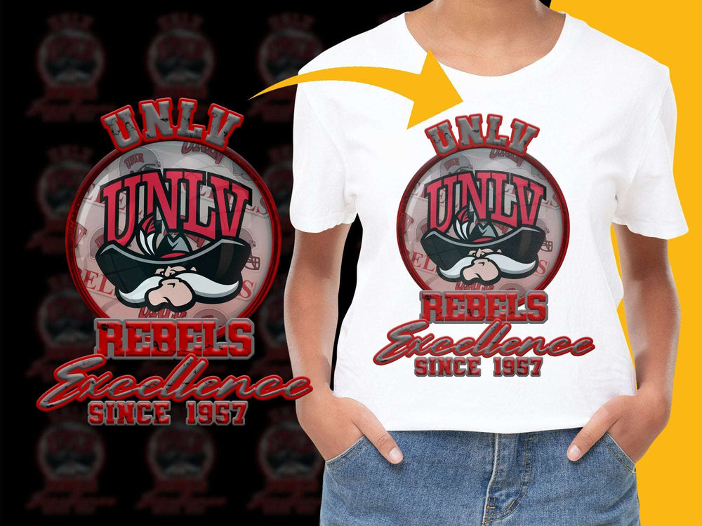 UNLV Rebels T-Shirt, Excellence Since 1957 Graphic Tee, College Sports Apparel, Fan Merchandise, Casual Wear