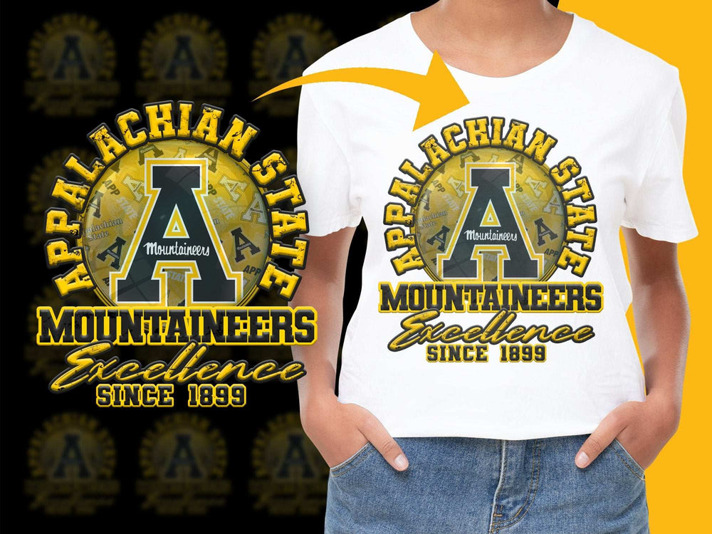 Appalachian State Mountaineers T-Shirt, Excellence Since 1899, College Sports Apparel, Fan Gear