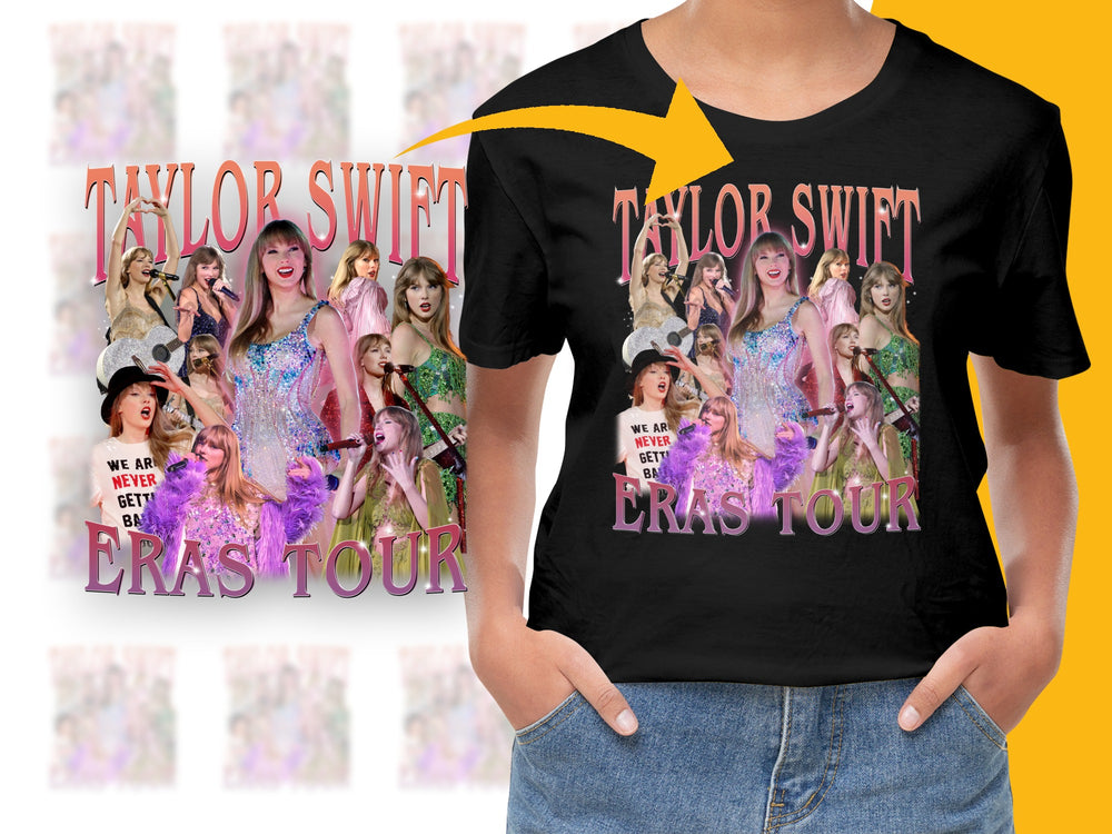 Taylor Swift Eras Tour T-Shirt, Pop Music Fan Merchandise, Concert Tee, Women's Fashion Top, Trendy Apparel