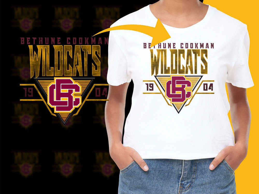 Bethune Cookman Wildcats T-Shirt, Graphic Tee, College Apparel, Sports Fan Shirt, Casual Wear, Unisex T-Shirt Design