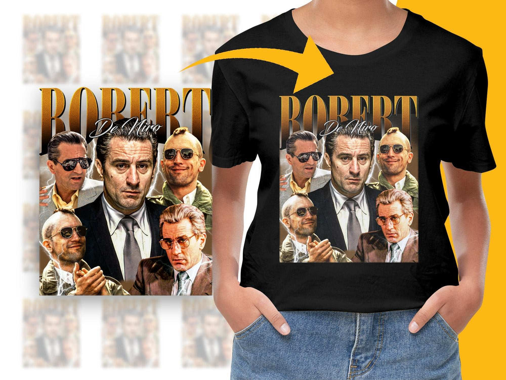 Robert De Niro Tribute T-Shirt, Classic Movie Star Graphic Tee, Film Buff Gift Idea, Actor Fan Apparel