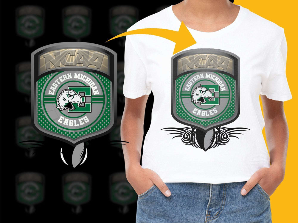 Eastern Michigan Eagles NCAA Logo T-Shirt, Unisex Graphic Tee, College Fan Apparel, Sports Casual Wear