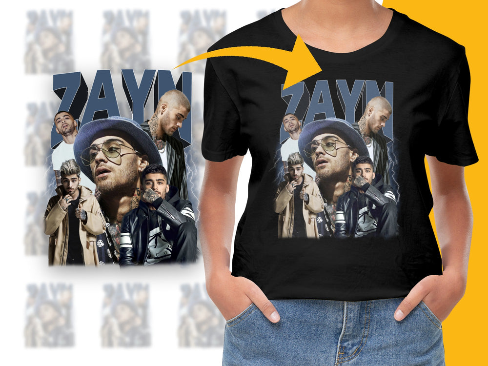 Zayn Malik Fan T-Shirt, Stylish Pop Music Artist Graphic Tee, Unisex Black Shirt for Adults