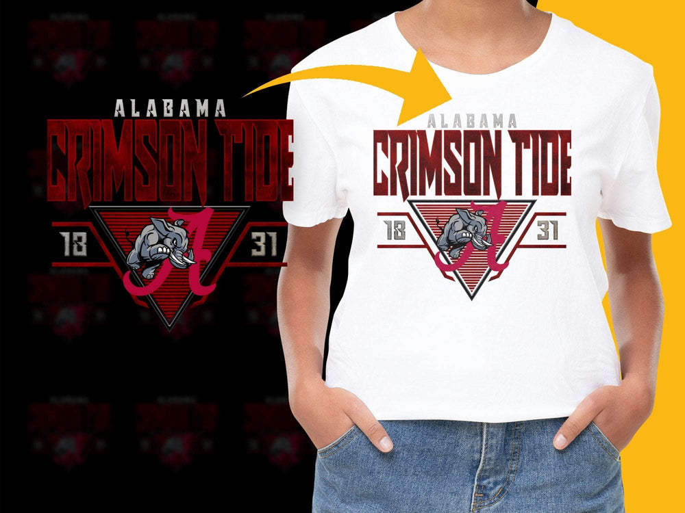 Alabama Crimson Tide T-Shirt, College Football Fan Apparel, Unisex Sports Tee