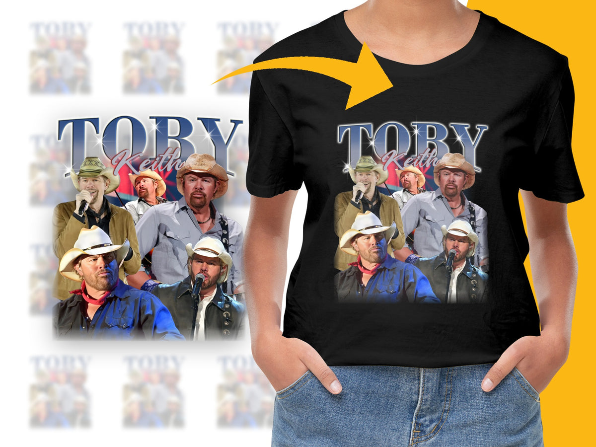 Toby Keith Tribute Graphic T-Shirt, Country Music Legend, Unisex Tee, Fan Merchandise, Concert Apparel, Multiple Images Design