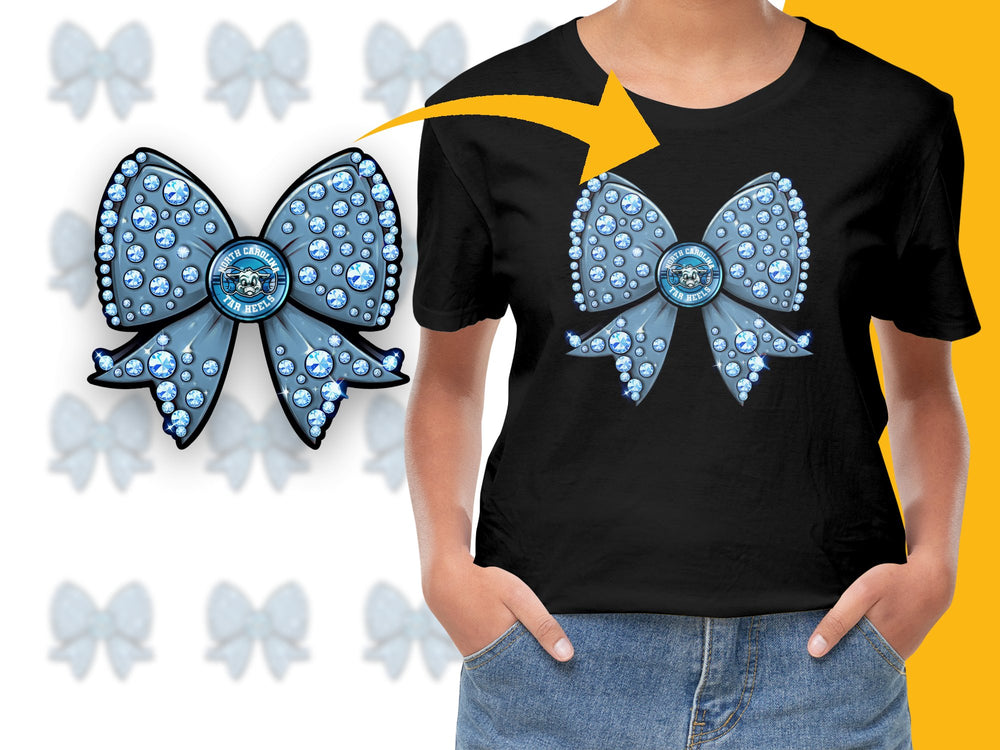 Women's Black T-Shirt with Blue Jewel Butterfly Graphic, Casual Summer Tee, Stylish Fashion Top
