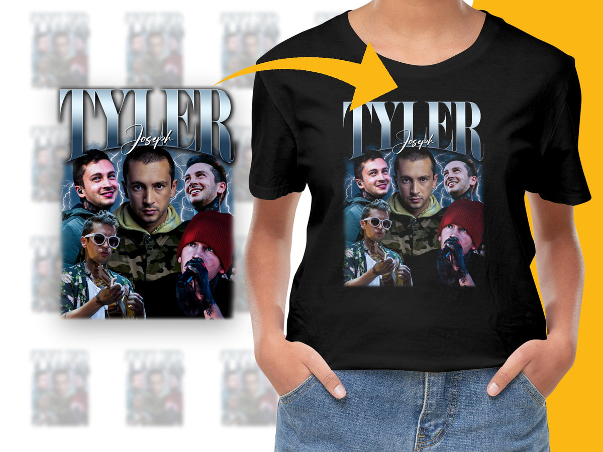 Tyler Joseph Fan T-Shirt, Twenty One Pilots Inspired Graphic Tee, Music Band Merch, Unisex Clothing