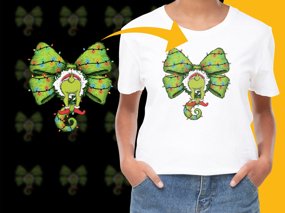Festive Christmas Wreath T-Shirt, Holiday Graphic Tee, Cute Winter Apparel for Women and Men, Casual Wear