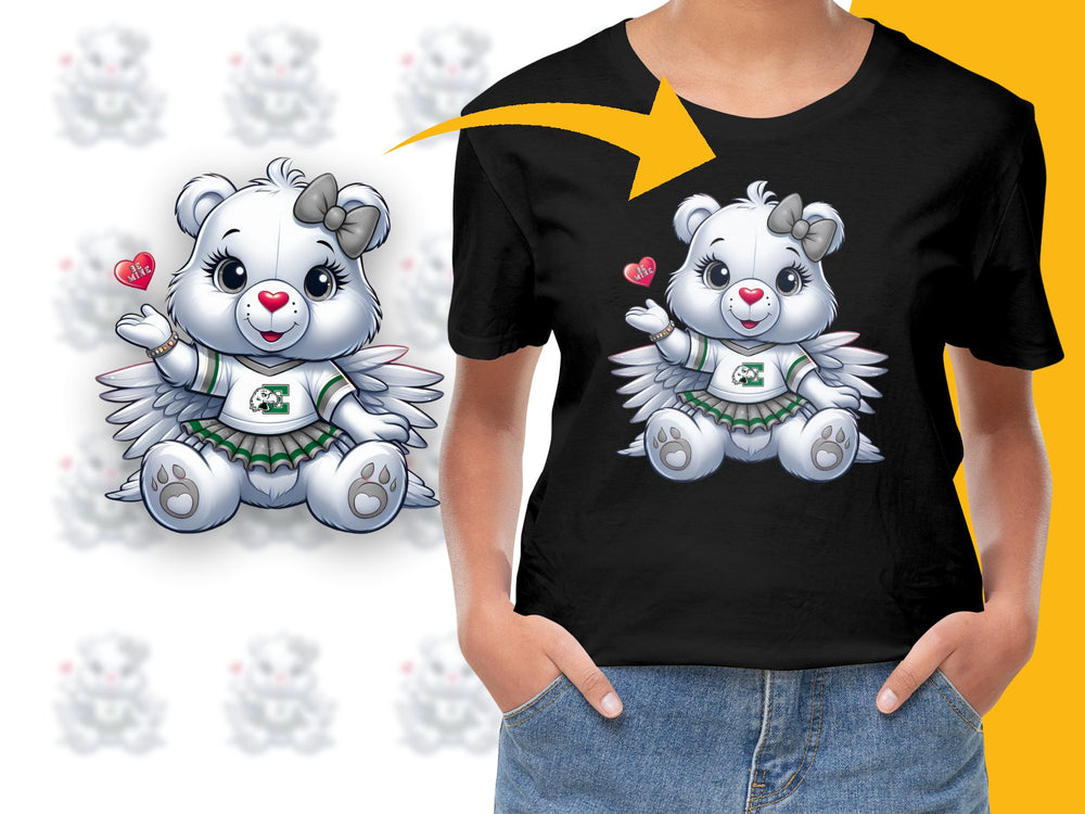 Cute Angel Bear T-Shirt, Kawaii Fantasy Animal Tee, Adorable Graphic Shirt for Kids and Adults