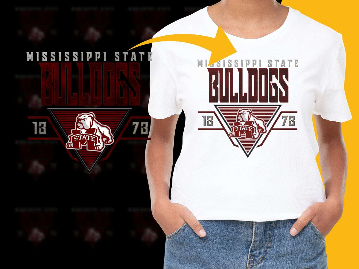 Mississippi State Bulldogs T-Shirt, Vintage College Graphic Tee, Unisex Sports Apparel