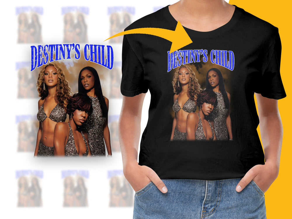 Vintage Destiny's Child Band T-Shirt, Retro 90s Pop Music Tee, Collectible Fan Merch, Gift Idea