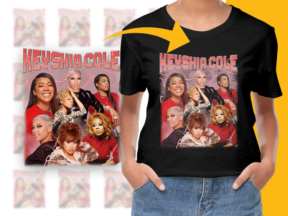 Keyshia Cole Graphic T-Shirt, Vintage Hip Hop Tee, Retro Music Artist, Fan Gift, All Sizes Available, Trendy Pop Culture Shirt