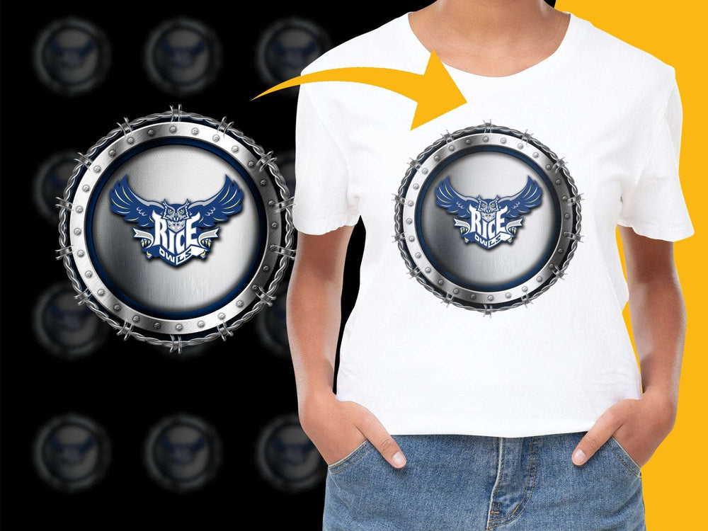 Youth Graphic Tee, Cool Eagle Emblem Design, Stylish Casual Kids T-Shirt, Trendy Durable Top for Boys and Girls