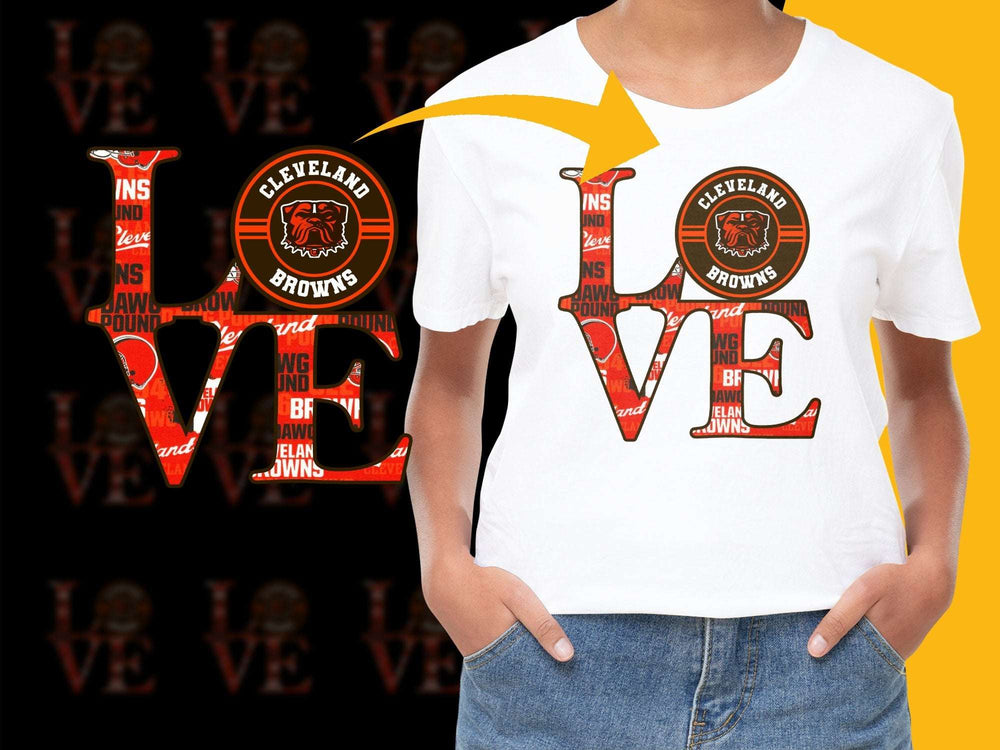 Cleveland Browns Love T-Shirt, Unisex Graphic Tee, Sports Fan Clothing, Football Season Gift Idea