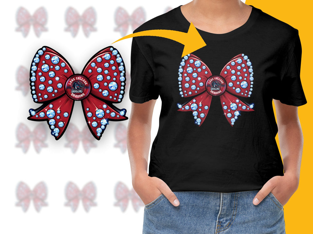 Unique Red Butterfly Graphic T-Shirt, Stylish Women's Casual Black Tee, Summer Fashion Top