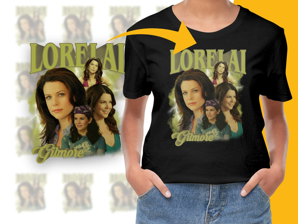 Lorelai Gilmore Graphic T-Shirt, Gilmore Girls Fan Tee, Vintage Style TV Show Merchandise, Casual Wear Cotton Shirt