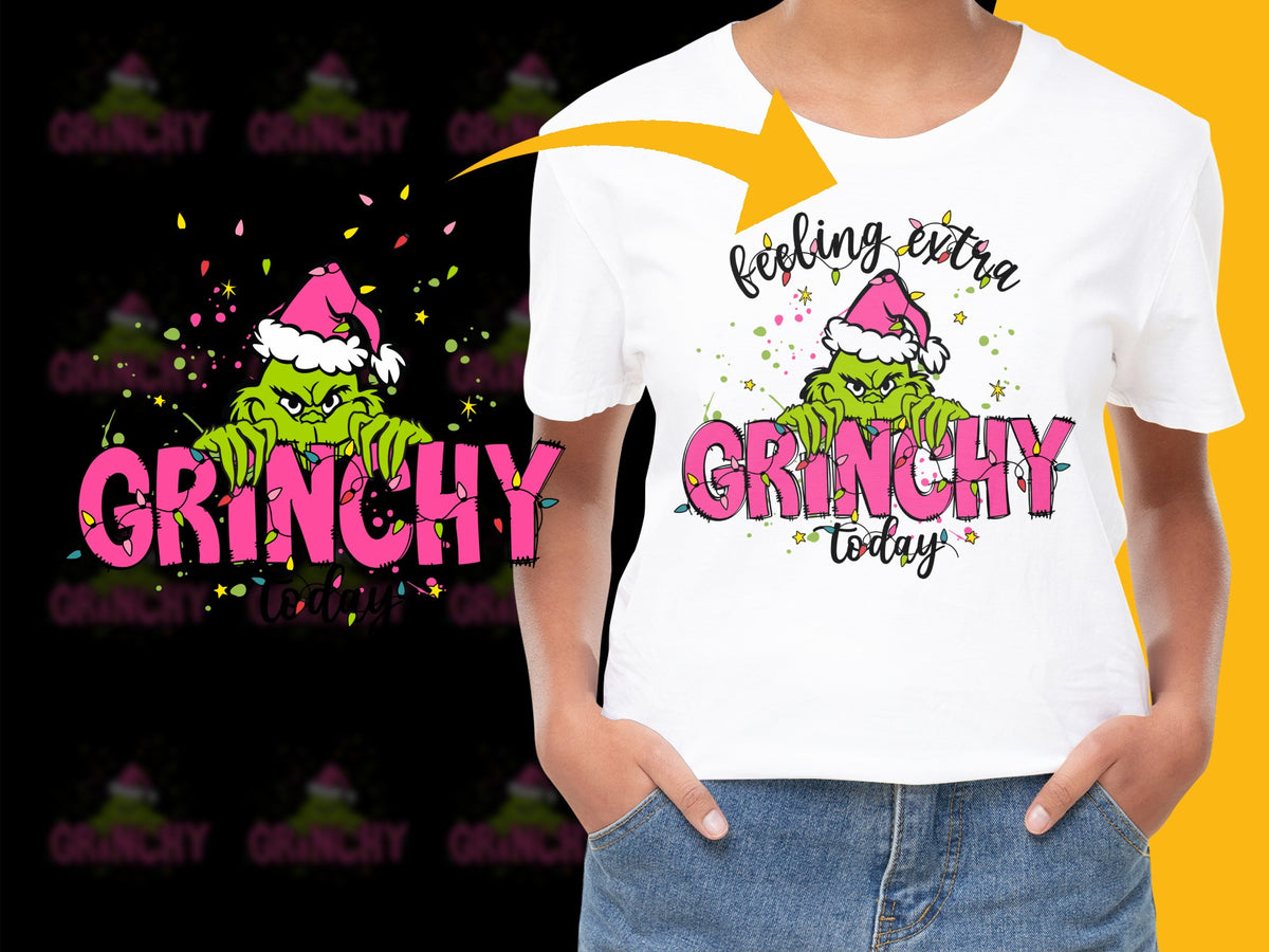 Grinchy Christmas T-Shirt, Holiday Graphic Tee, Festive Green Grinch Design, Unisex Holiday Shirt for All Ages