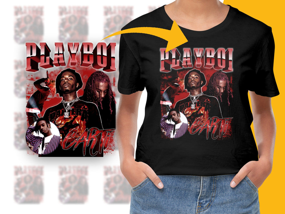 Playboy Carti Graphic T-Shirt, Hip Hop Tee, Music Artist Merchandise, Trendy Streetwear Fashion, Bold Printed Shirt