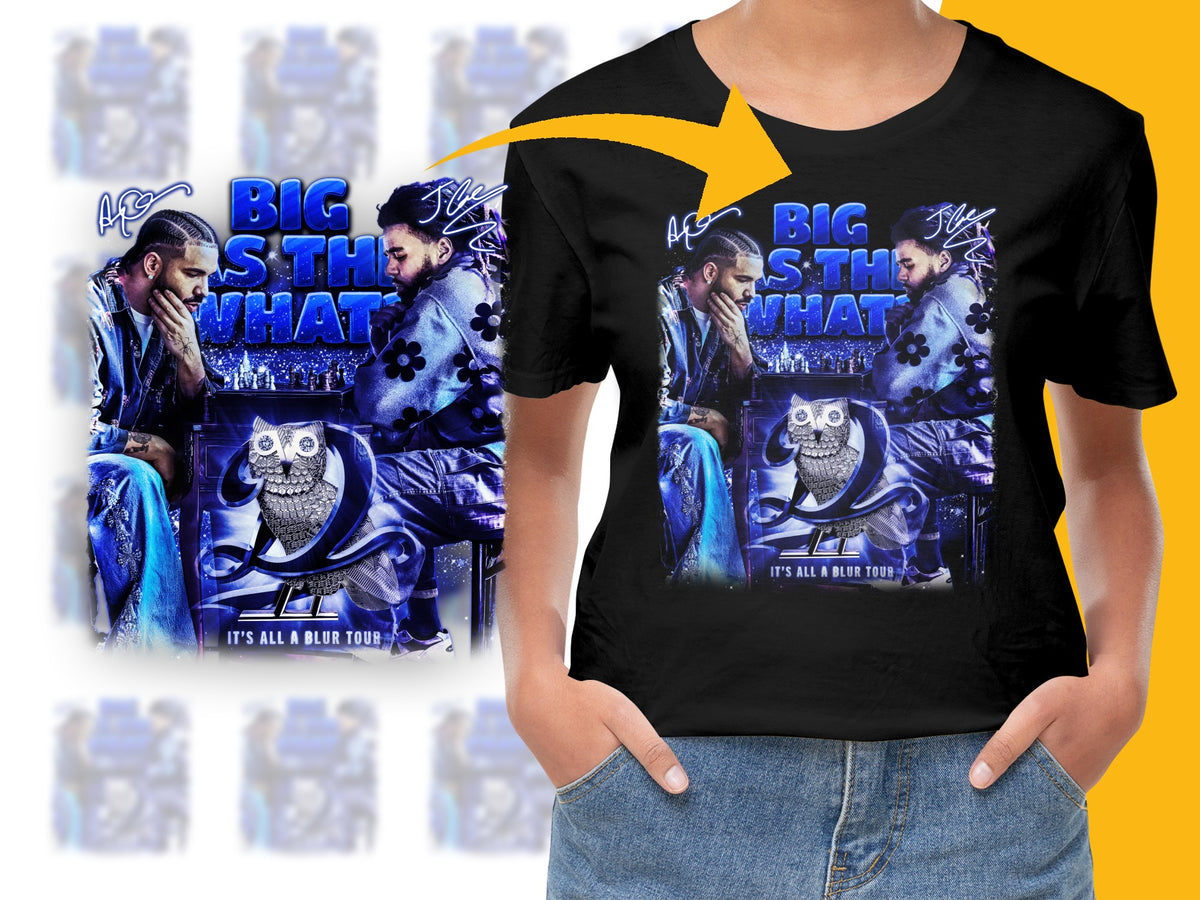 Graphic Owl T-Shirt, Big Is The What Tour, Bold Colors, Men's Fashion Tee