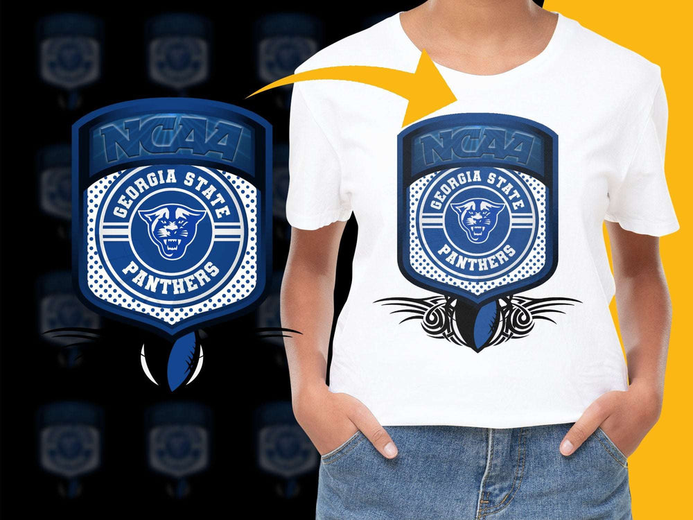 Georgia State Panthers NCAA Logo T-Shirt, College Sports Fan Apparel, Unisex Casual Wear