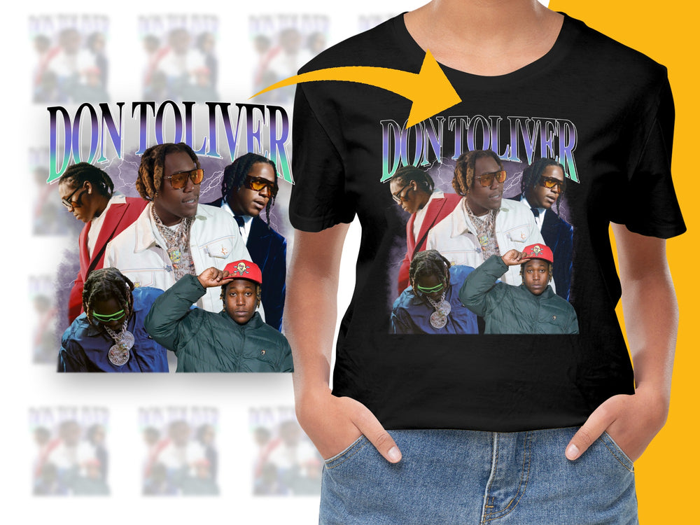 Don Toliver Graphic T-Shirt, Vintage Hip Hop Style, Music Fan Merch, Black Cotton Tee, Unisex Fashion Top, Gift for Music Lovers